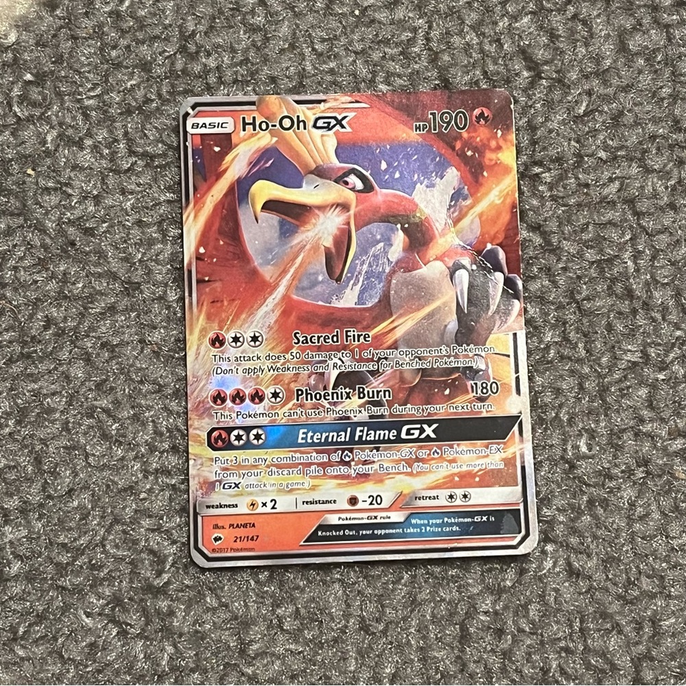 Ho-Oh GX pokemon card